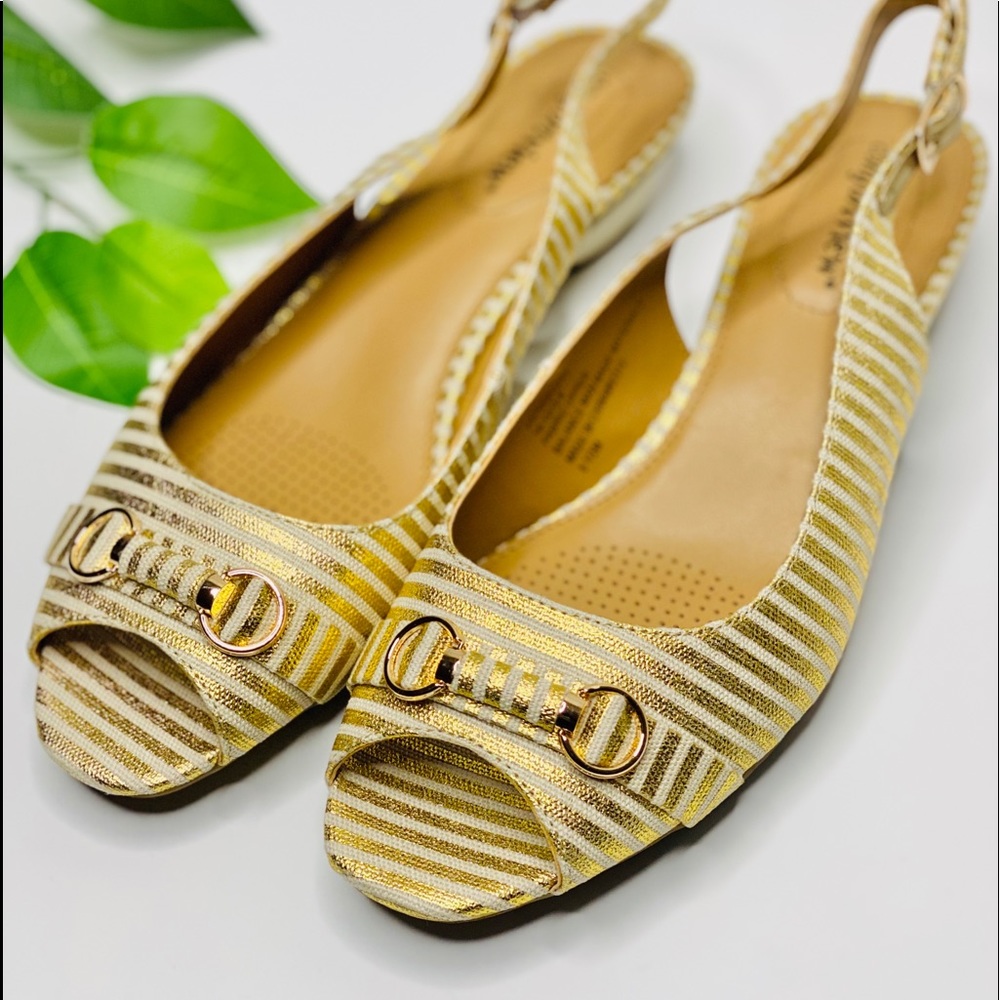 🔥 ComfortView Slingback peep-toe NWOT size 8.5 🔥